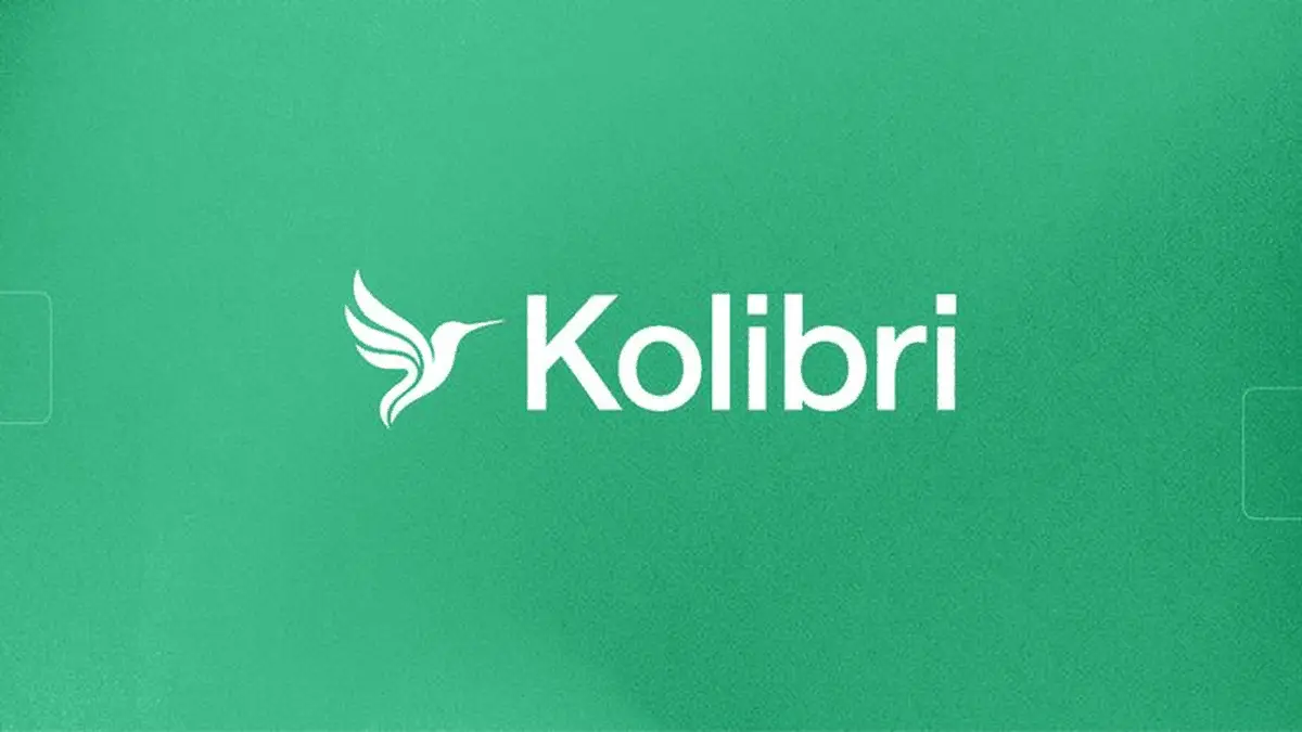 緑の地にハチドリのマークとKolibriの文字