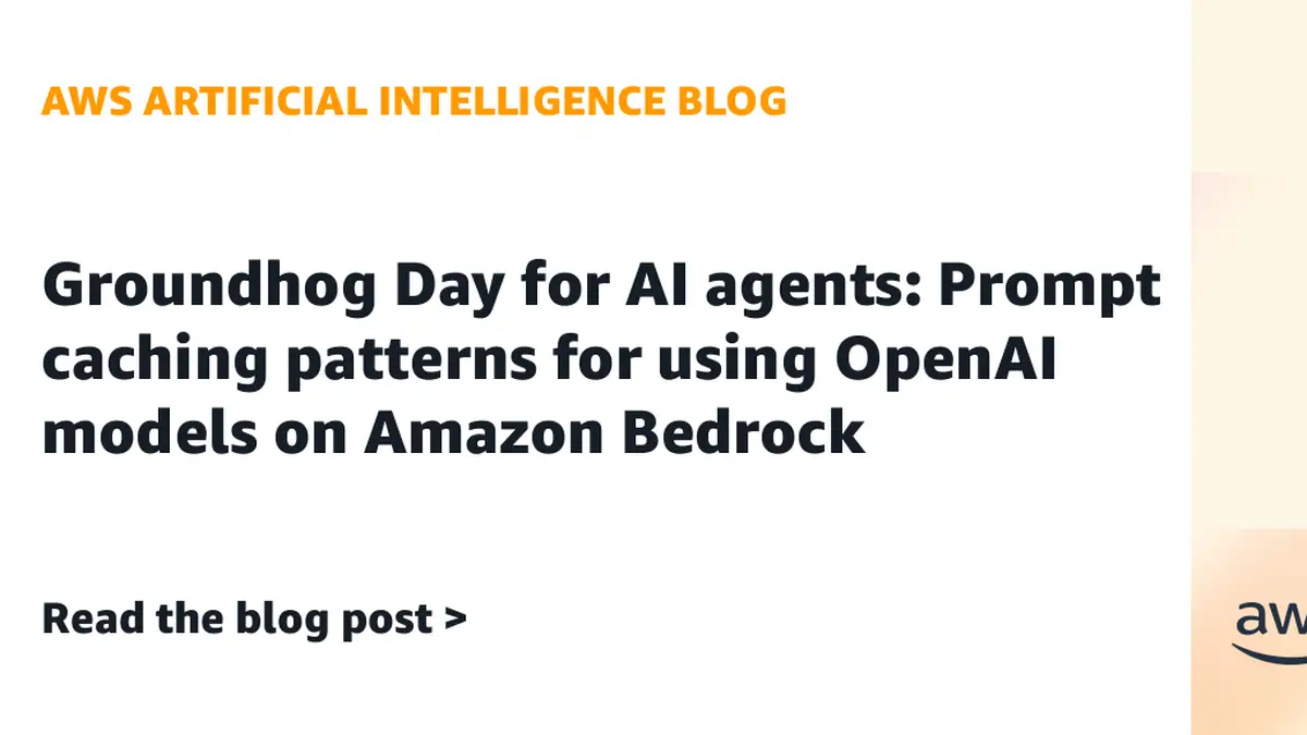 AWS、Amazon Bedrock(ベッドロック)でOpenAIモデルのプロンプトキャッシュ設定パターンを公開──GPT-6 Astraのエージェントで入力費用が約62〜64%減と説明