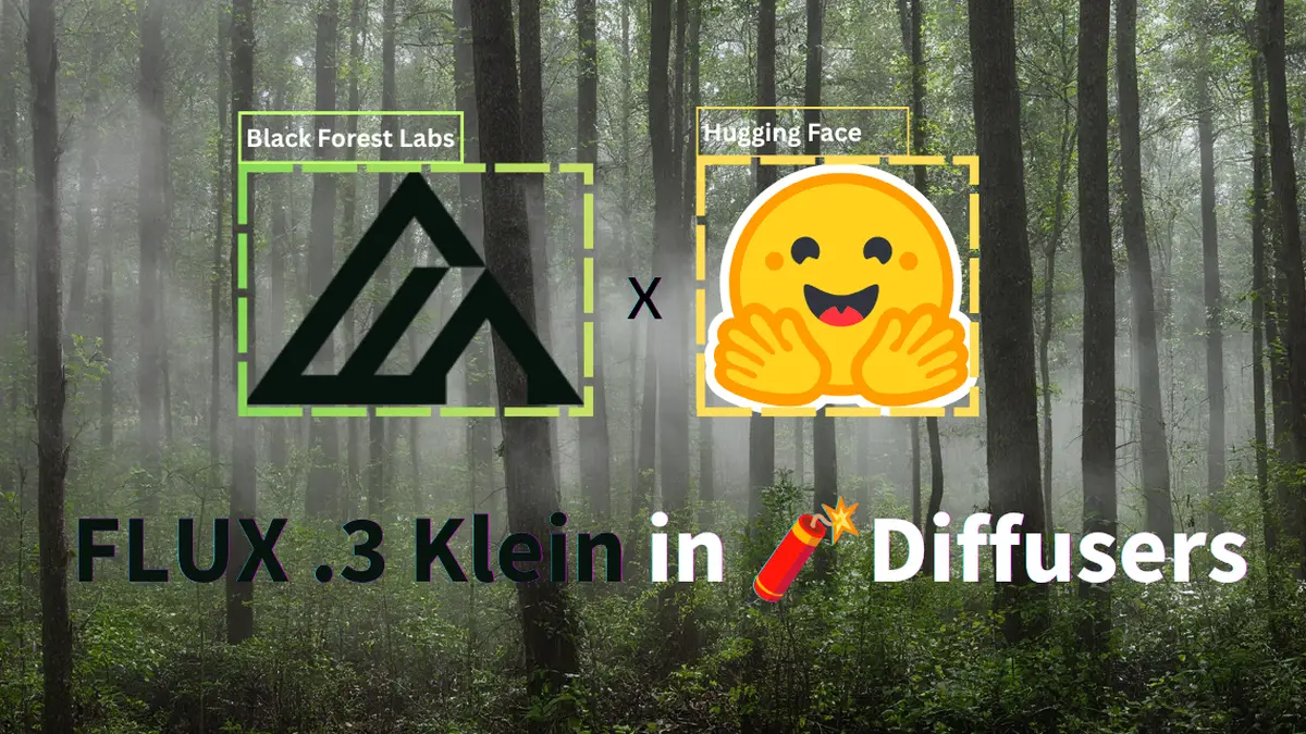 Black Forest Labsのオープン画像生成モデル FLUX.3 Image Klein（フラックス3 イメージ クライン）がDiffusers（ディフューザーズ）で初日から利用可能に──枠の座標で配置を指定、蒸留版はH100で1024×1024が1.93秒