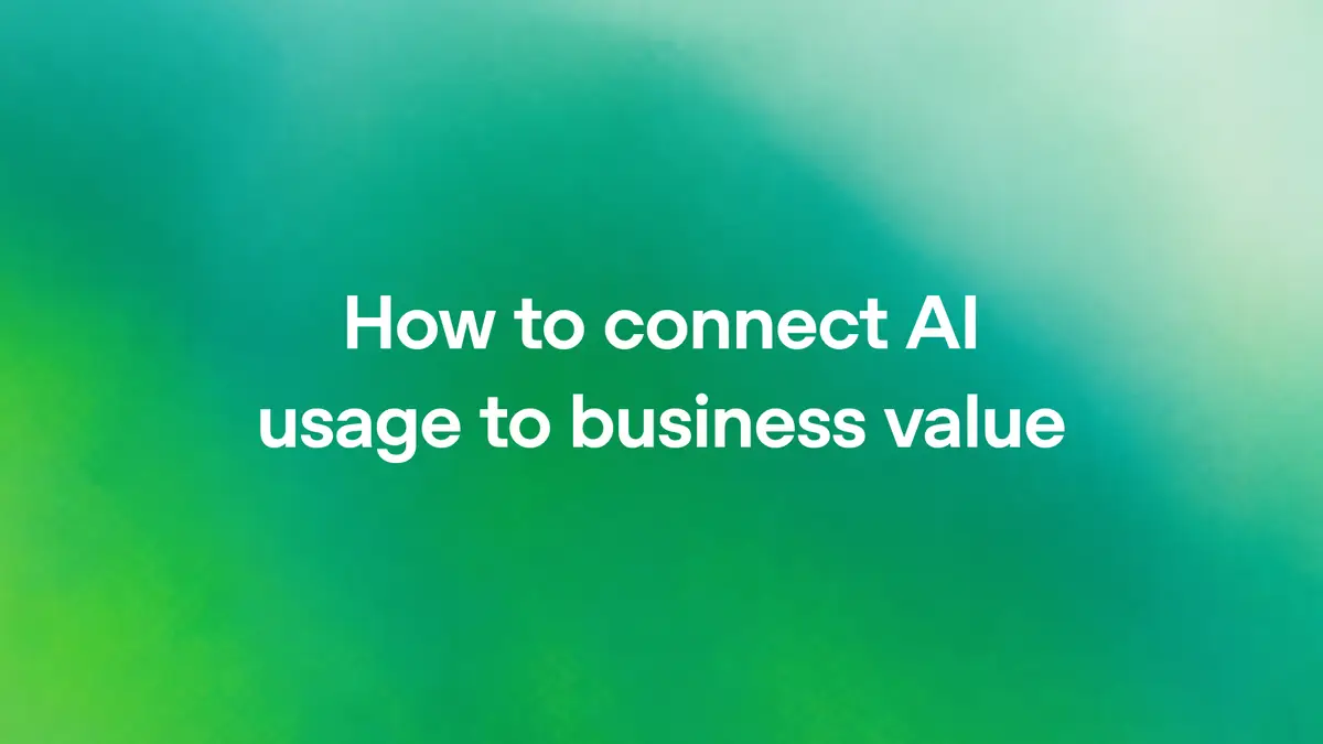 How to connect AI usage to business value（OpenAI公式の画像）