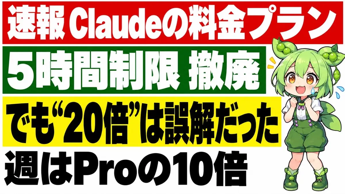 ClaudeのMax 20xが「Ultra」に改名、5時間の上限を撤廃──担当者は「20倍」の表記が誤解を生んだと認め、週の上限はProの10倍と説明