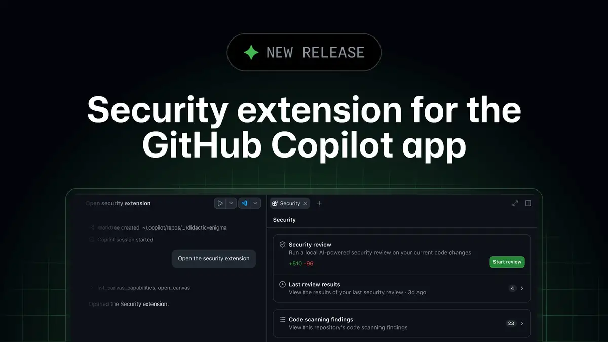 GitHub Copilot（コパイロット）アプリに「security extension」──コードスキャンの警告を一覧し、Copilotに説明・修正させられる（パブリックプレビュー）の記事画像