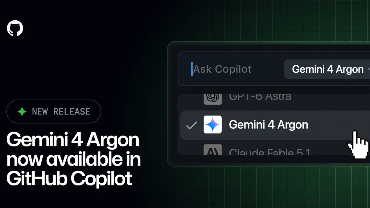 GitHub、GoogleのGemini 4 Argon（ジェミニ4 アルゴン）をCopilotで一般提供──Pro+・Max・Business・Enterpriseが対象、8つの環境で選べて課金は従量制の記事画像