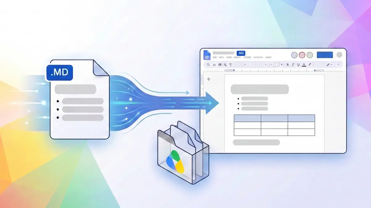 Googleドキュメントでmarkdown(マークダウン)の.mdファイルを変換せず直接編集・共同編集に──ドライブでは整形済みプレビュー、AIエージェントも同じファイルで作業