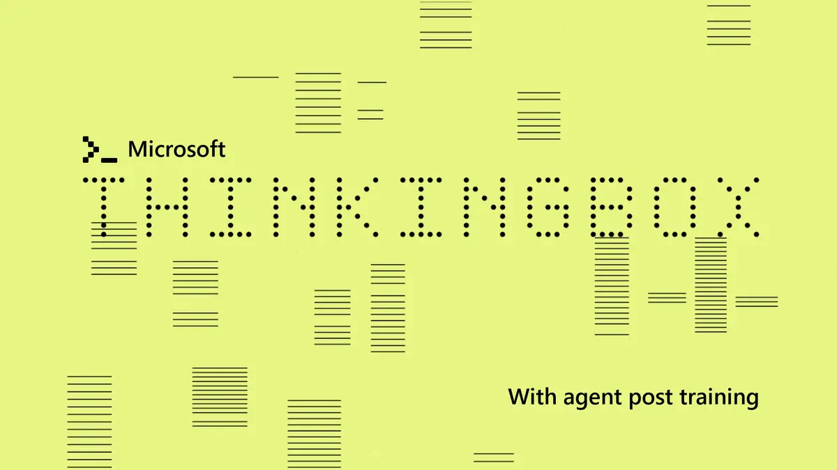 Microsoft、エージェントの採点を強化学習の報酬に使う学習コード「ThinkingBox-Training(シンキングボックス・トレーニング)」を公開──Qwen3.8-27Bは50ステップで毎回成功のタスクが38から107に