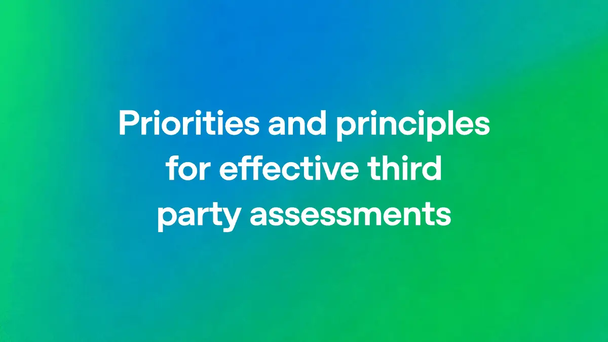 OpenAI「Priorities and principles for effective third party assessments」のOGP画像