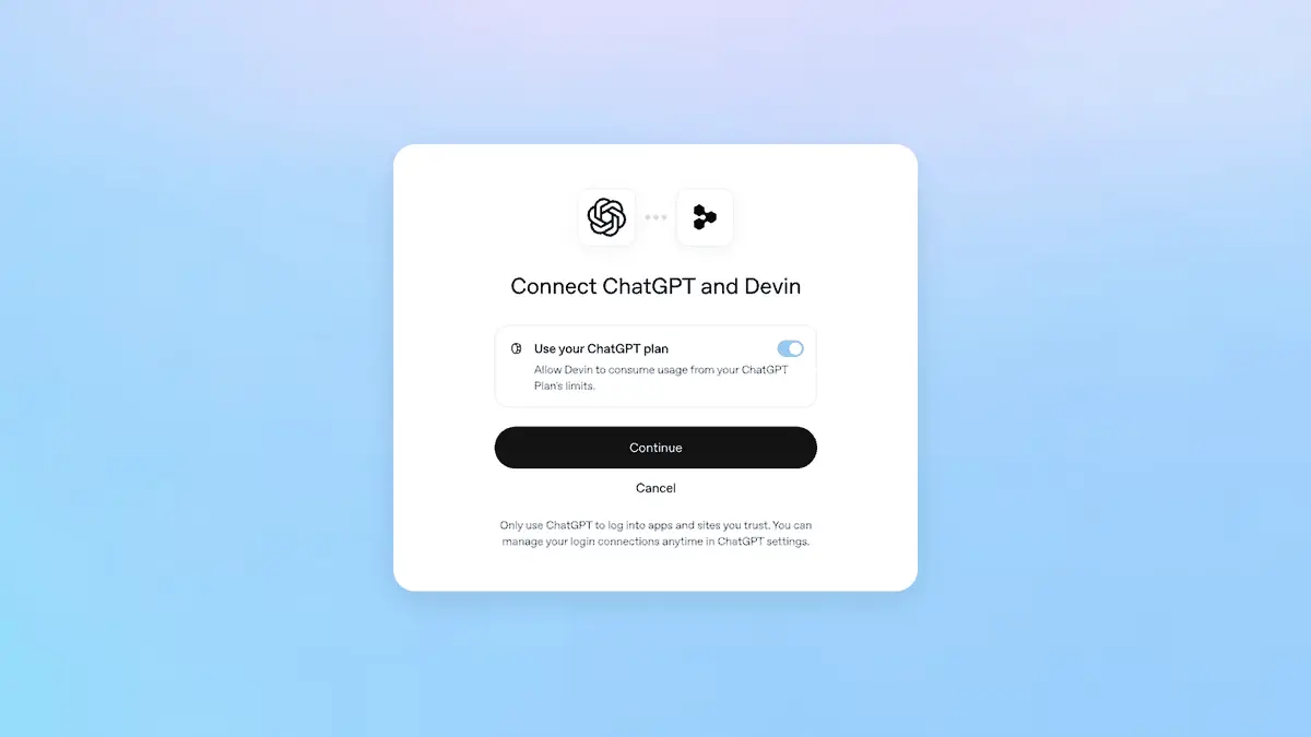 「Sign in with ChatGPT」とは──ChatGPTのPlus・Proの利用枠をDevinやNotion、Vercelで使える。提携先16の内訳と、上限・クレジットの注意点