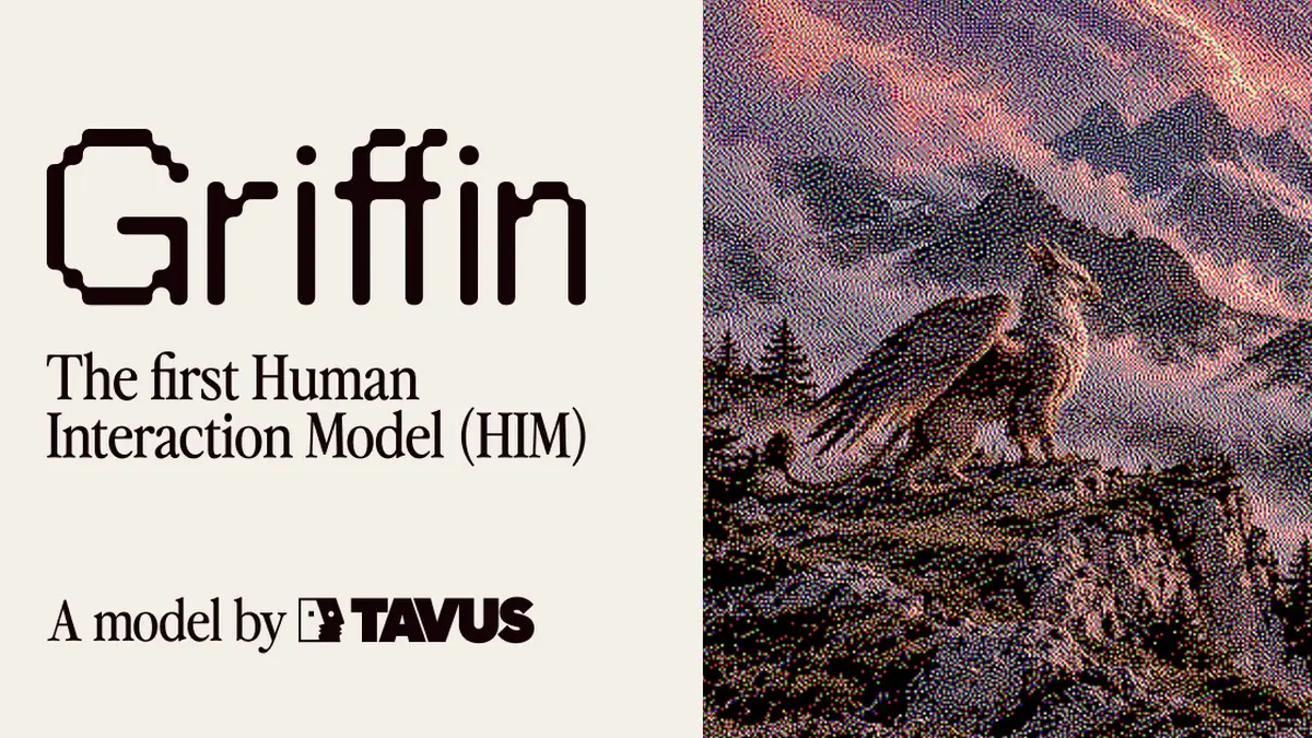 Tavus Griffin の公式OG画像（The first Human Interaction Model）