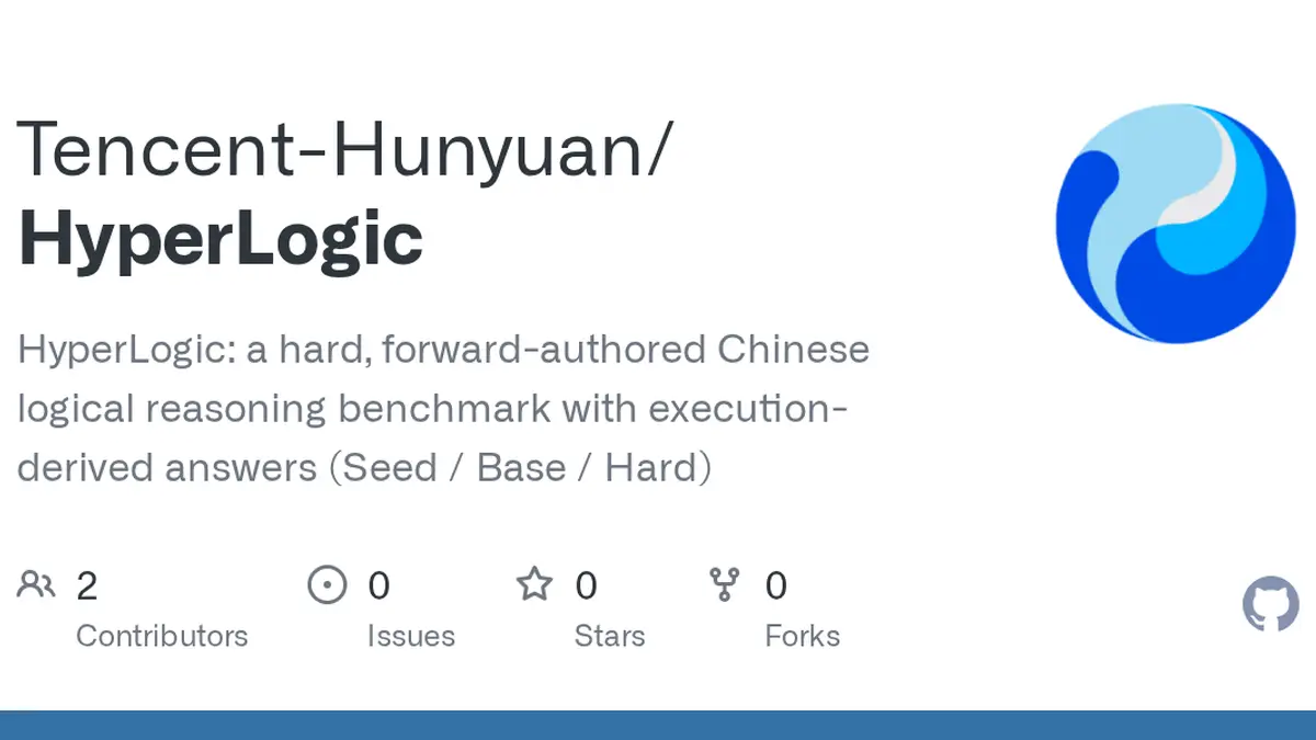 Tencent(テンセント)、中国語の論理推論ベンチマークHyperLogic(ハイパーロジック)を一部公開──各階層の約30%と評価コード、Baseの正答率は7モデルで44.6〜77.6%