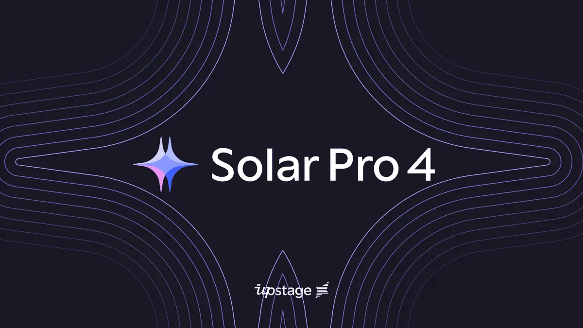 Solar Pro 4のローンチビジュアル(Upstage公式ブログより)